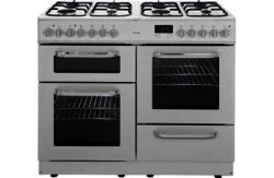 Bush BCL100DFW Dual Fuel Range Cooker- White